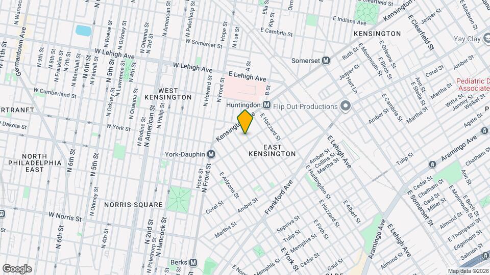 1842 E Cumberland St Map and Location Details