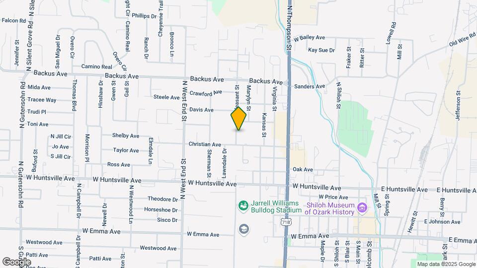813 N Pleasant St Map and Location Details