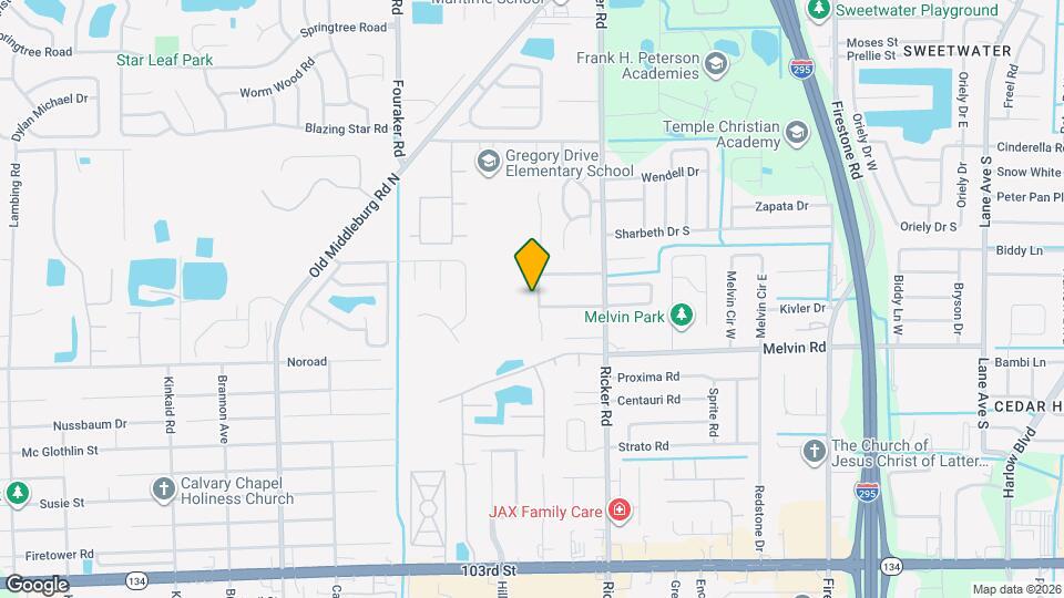 4482 Melissa Ct W Map and Location Details