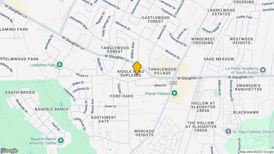 2402 Allred Dr Map and Location Details