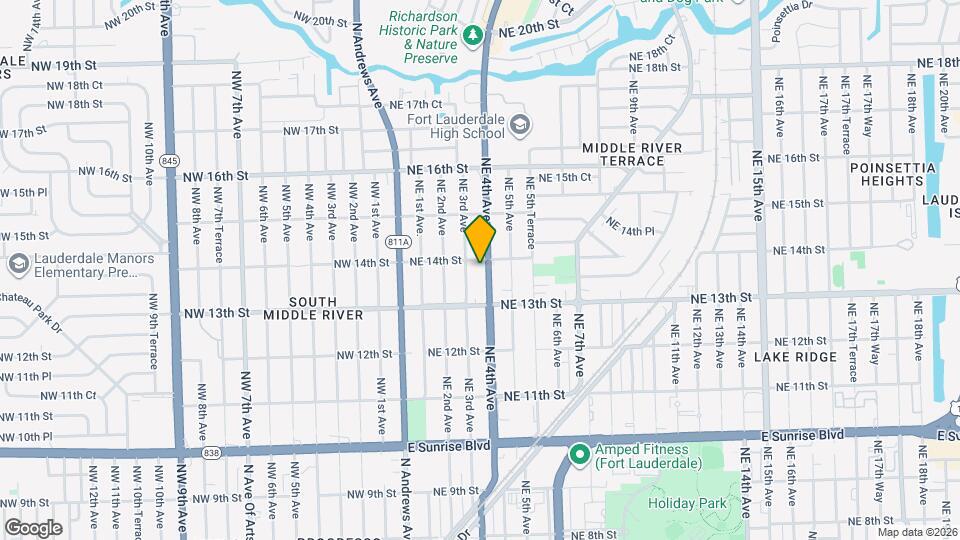 1339 NE 4th Ave Map and Location Details