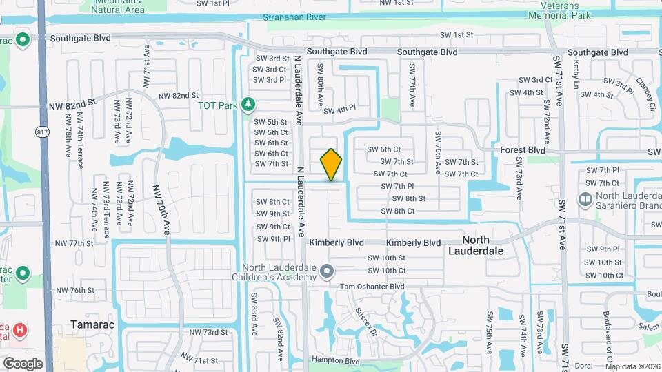7931 SW 7th Pl Map and Location Details