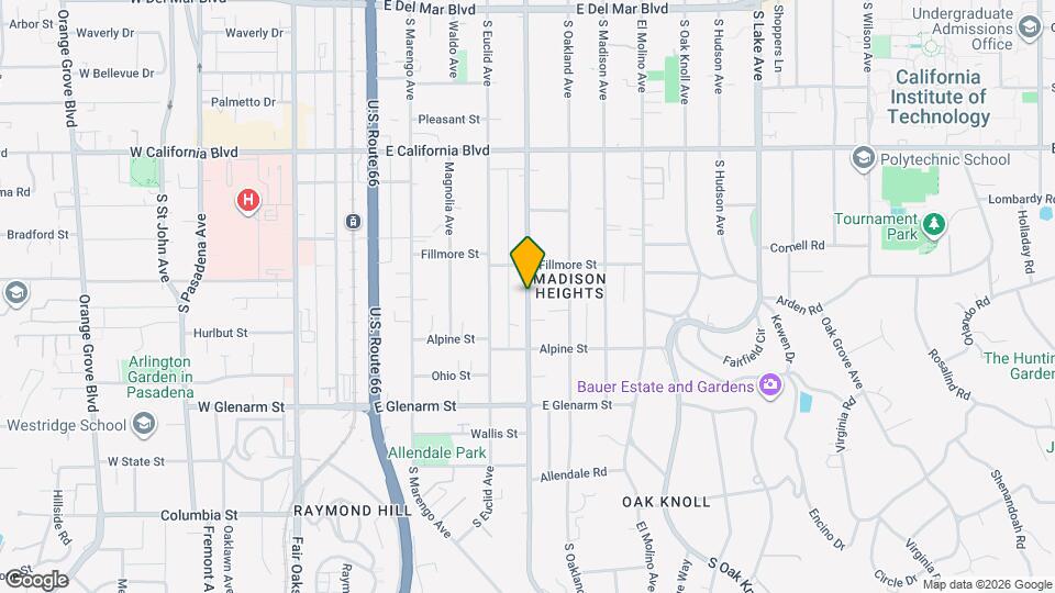847 S Los Robles Ave Map and Location Details