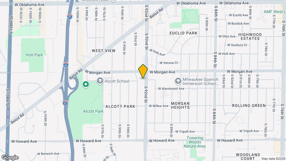 3541 S 92nd St, Unit Lower Unit Mapa y Detalles de la Ubicación