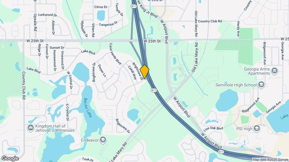 593 Brightview Dr Map and Location Details