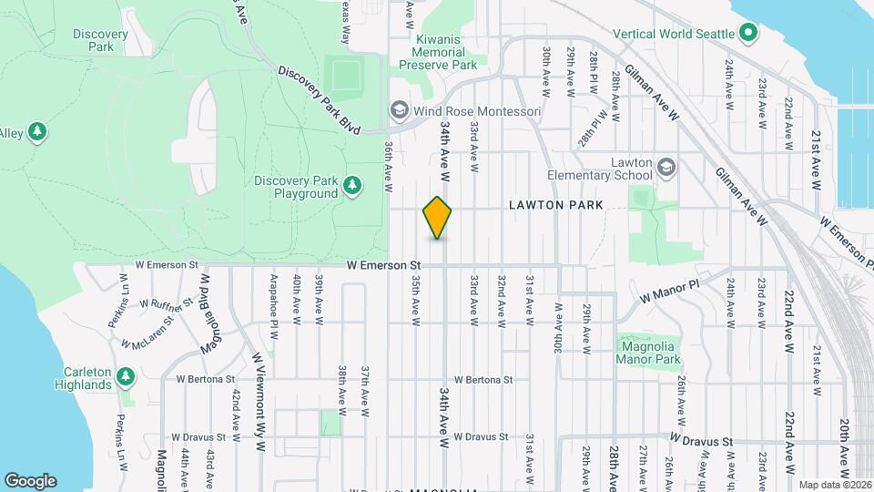 3821 34th Ave W Map and Location Details