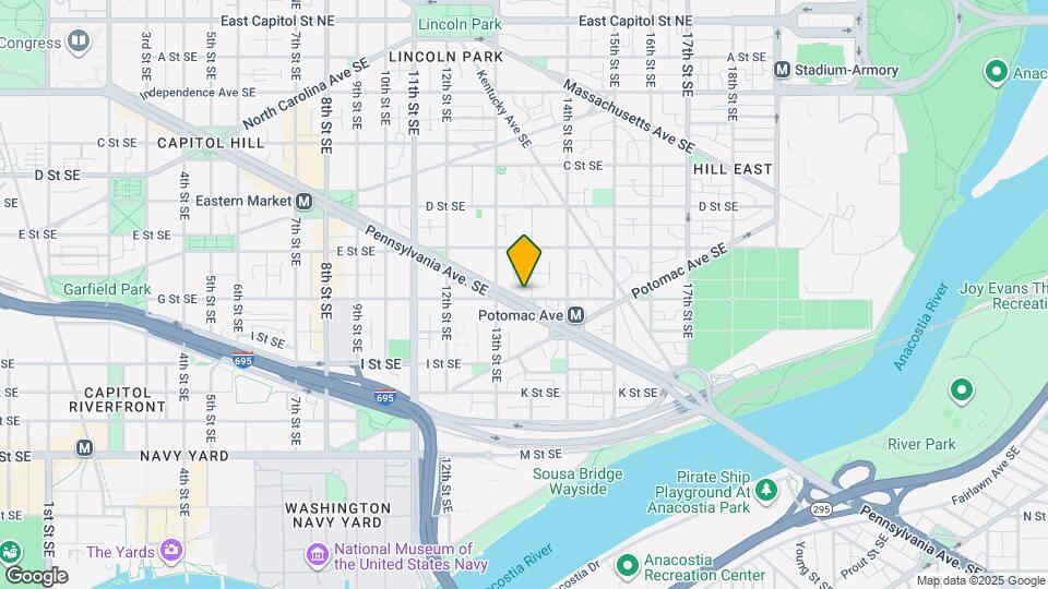 1330 G St SE Mapa y Detalles de la Ubicación