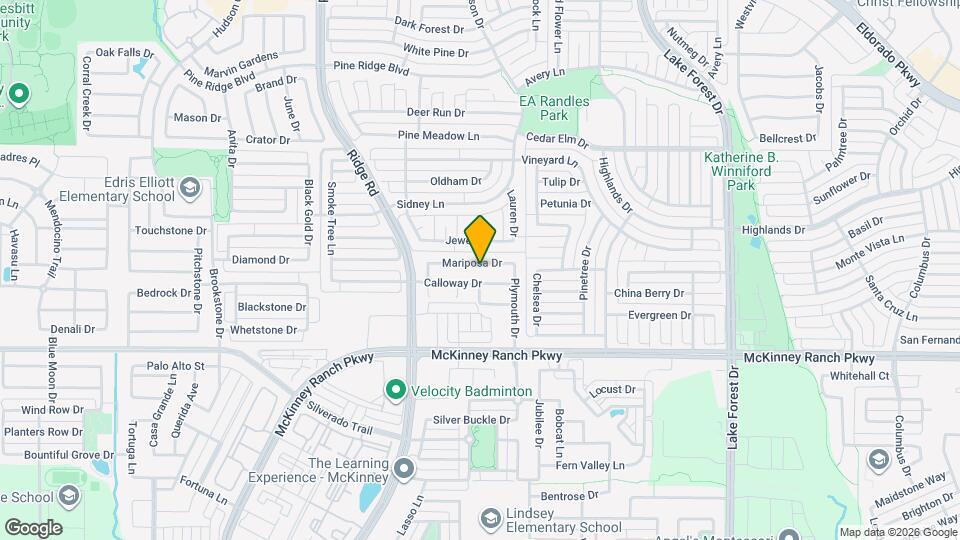 5733 Mariposa Dr Map and Location Details