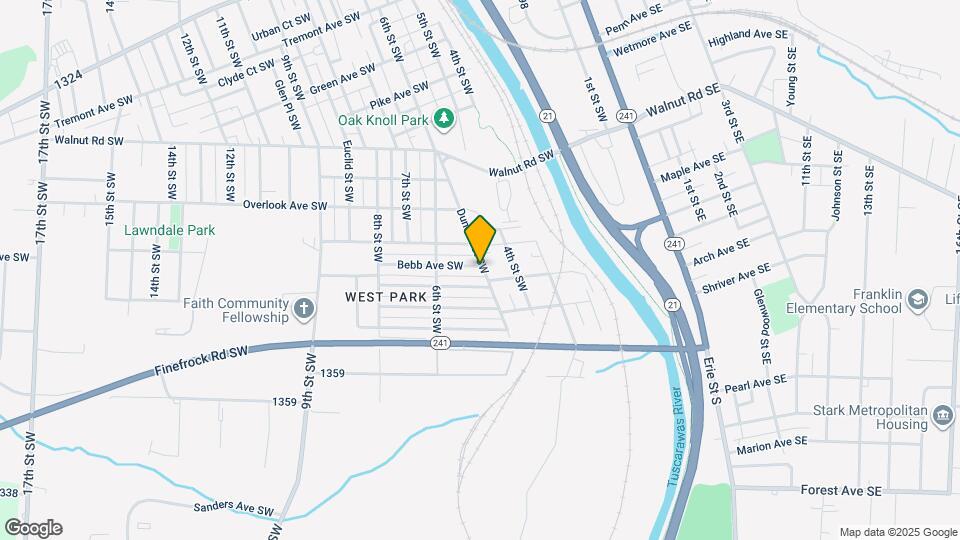 1301 Erie Ave SW Map and Location Details