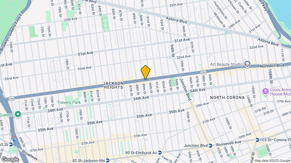 89-16 Northern Blvd Map and Location Details