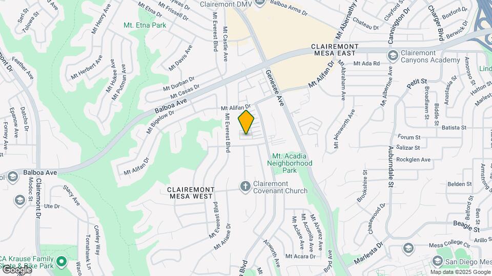 4030 Mount Acadia Blvd Map and Location Details