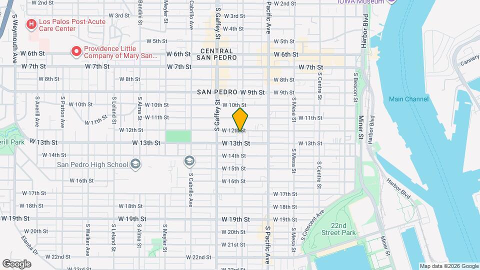 1209 S Grand Ave, Unit 1209 S Grand Ave., San Pedro, CA. Mapa y Detalles de la Ubicación