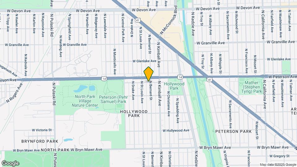 5940 N Bernard St, Unit Garden Map and Location Details