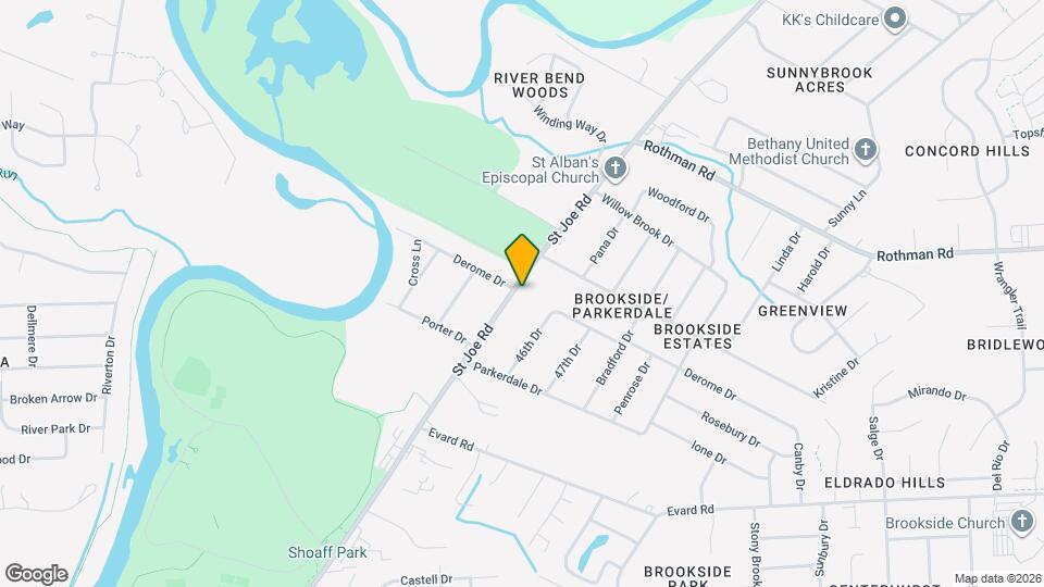 7102 St Joe Rd Map and Location Details