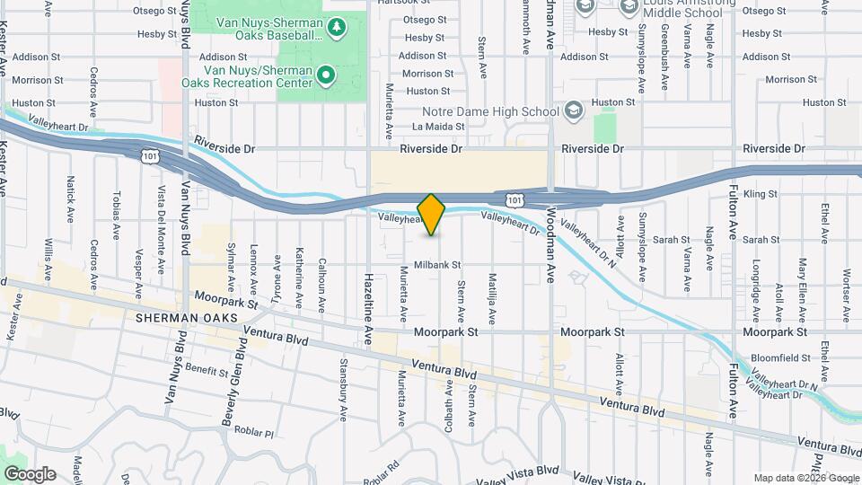 4533 Colbath Ave Map and Location Details