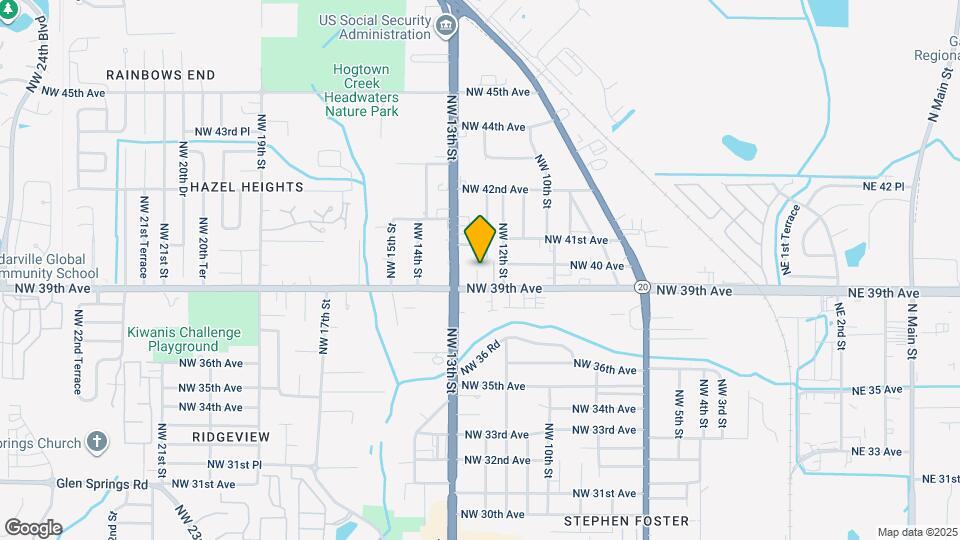 3919 NW 12th Dr Map and Location Details