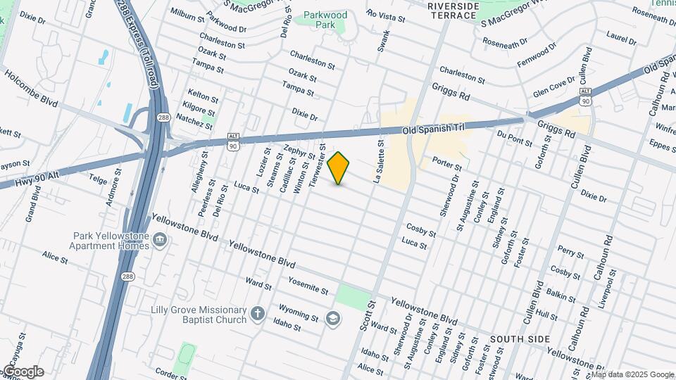 3630 Alsace St Map and Location Details