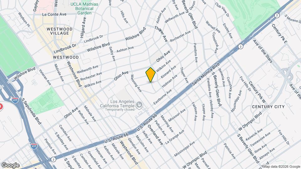 1601 Hilts Ave Mapa y Detalles de la Ubicación