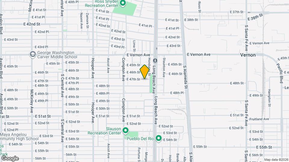 1632 E 47th St Map and Location Details