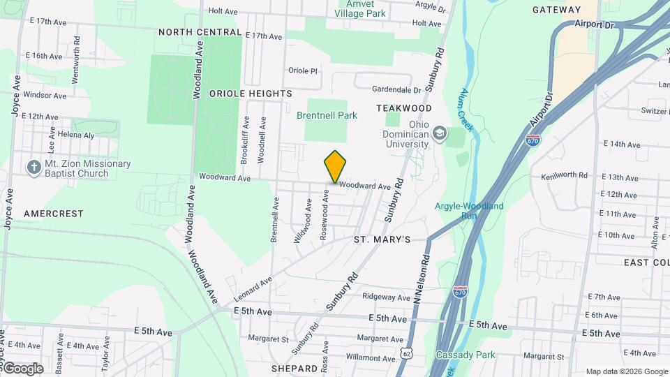 2213 Woodward Ave Map and Location Details