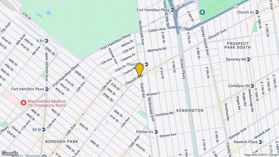 210 Dahill Rd Mapa y Detalles de la Ubicación
