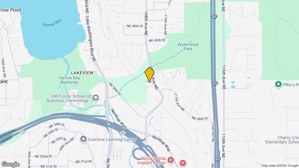 3927 108th Ave NE Map and Location Details