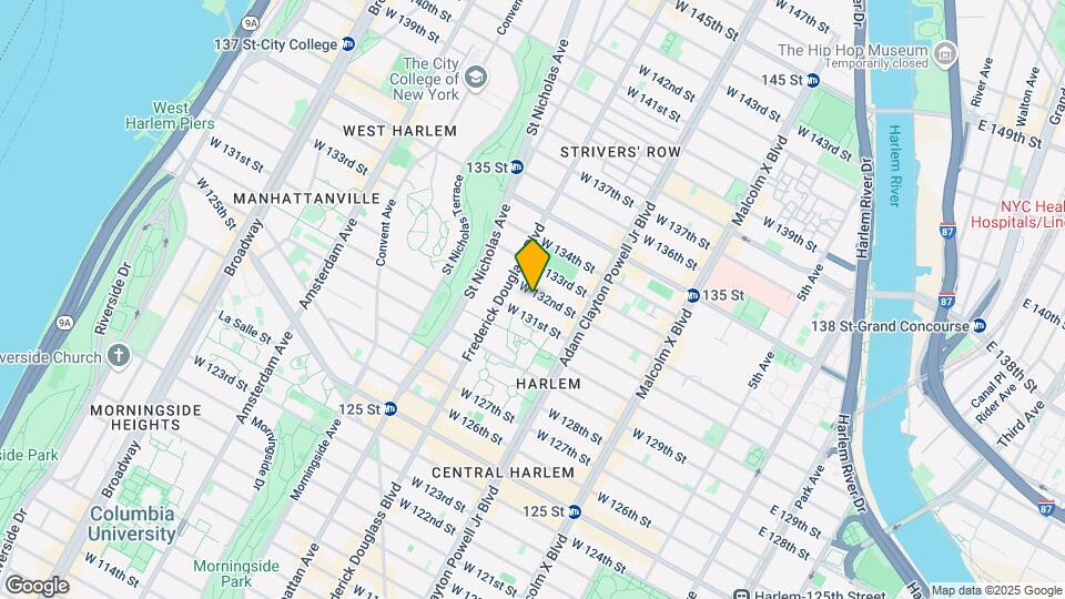 258 W 132nd St Map and Location Details
