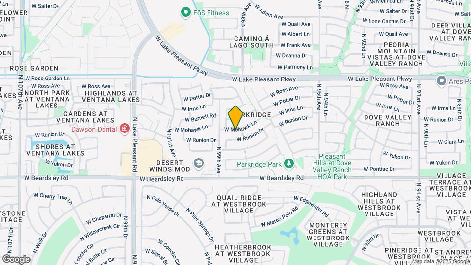 9829 W Mohawk Ln Map and Location Details