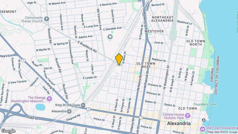545 E Braddock Rd Map and Location Details