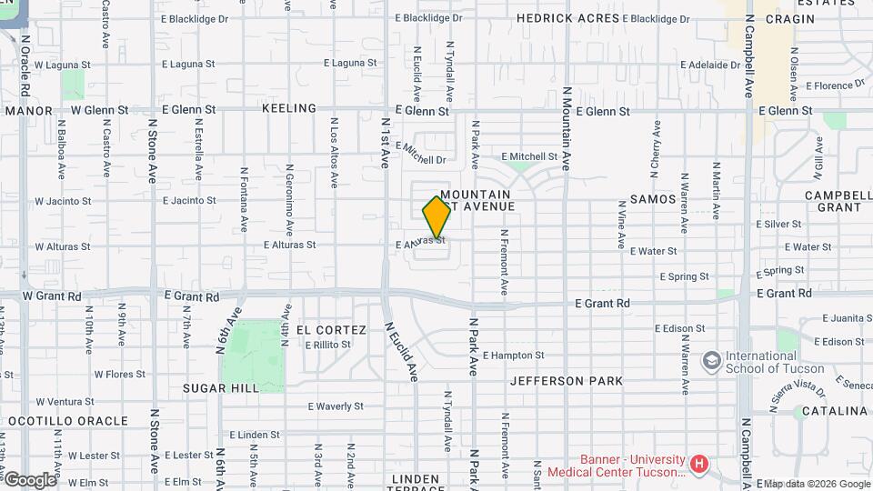 858 E Alturas St Map and Location Details