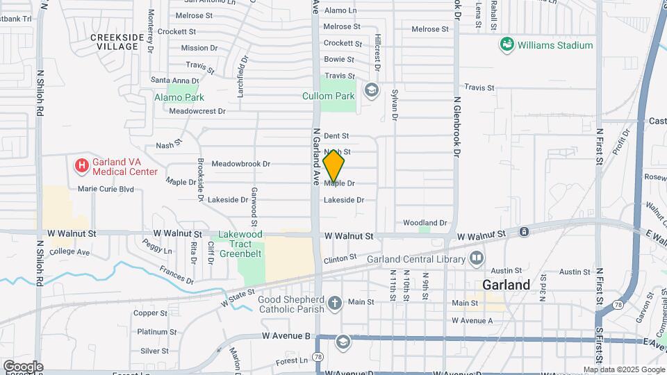 1312 Maple Dr Map and Location Details