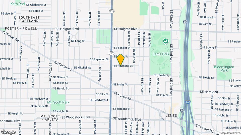 8316 SE Raymond Ct Map and Location Details