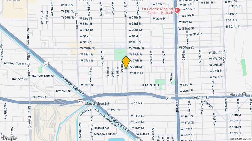 2530 W 8th Ave Map and Location Details