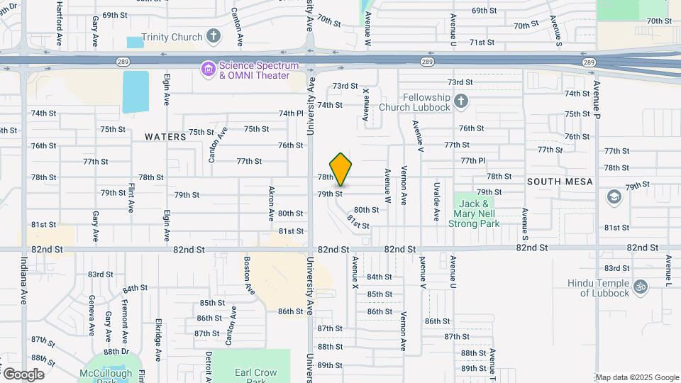 7807 Avenue X Map and Location Details