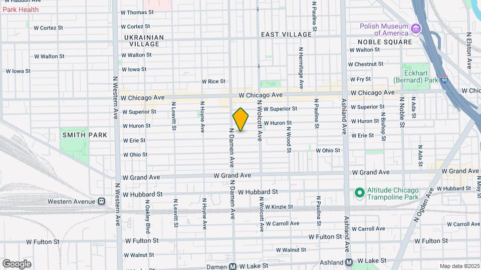 1940 W Erie St Map and Location Details