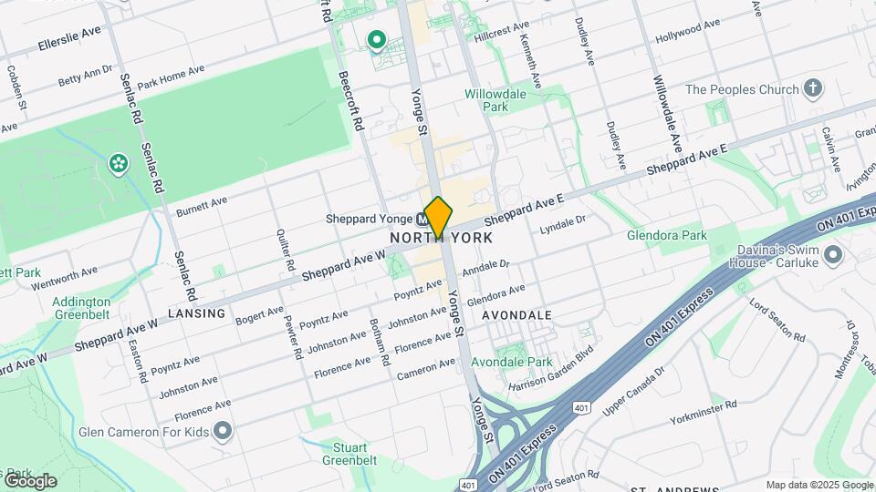 4790 Yonge St Map and Location Details