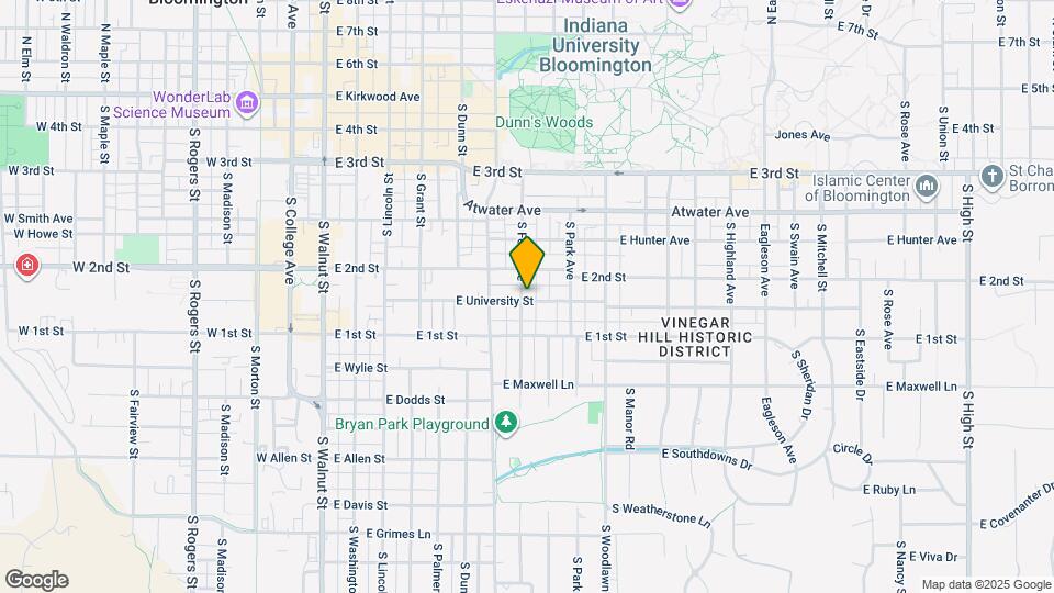 625 S Fess Ave Map and Location Details