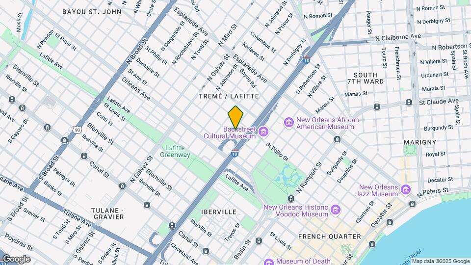 1725 Dumaine St Map and Location Details