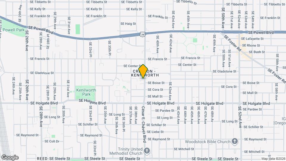 4153 SE Cesar Estrada Chavez Blvd Map and Location Details