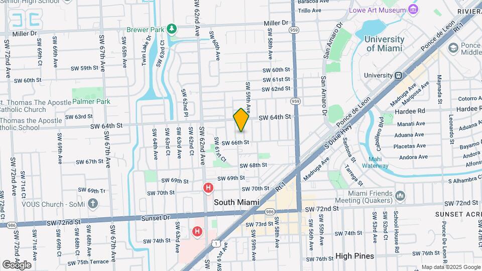6532 SW 59th Ct Map and Location Details