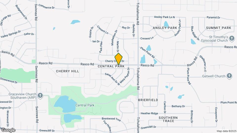 1806 Central Trails Dr Mapa y Detalles de la Ubicación