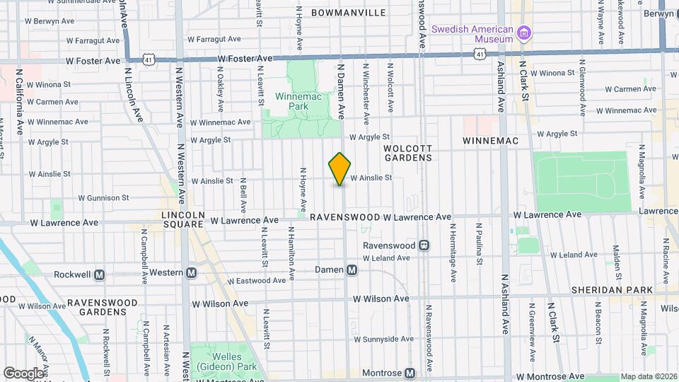 4842 N Damen Ave Map and Location Details