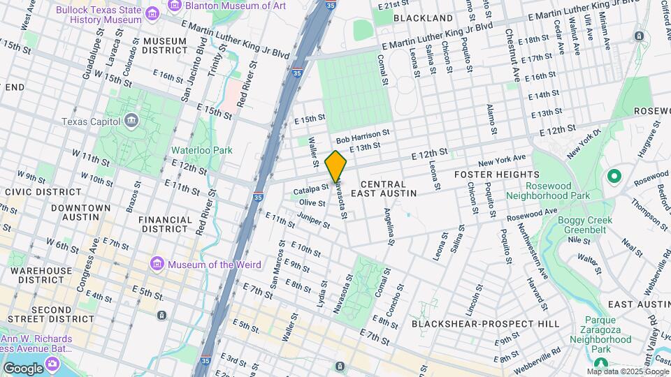 1184 Navasota St Map and Location Details