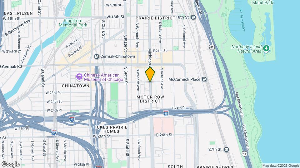 2302 S Michigan Ave Mapa y Detalles de la Ubicación