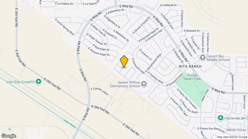 8019 S Muddy Creek Dr Map and Location Details