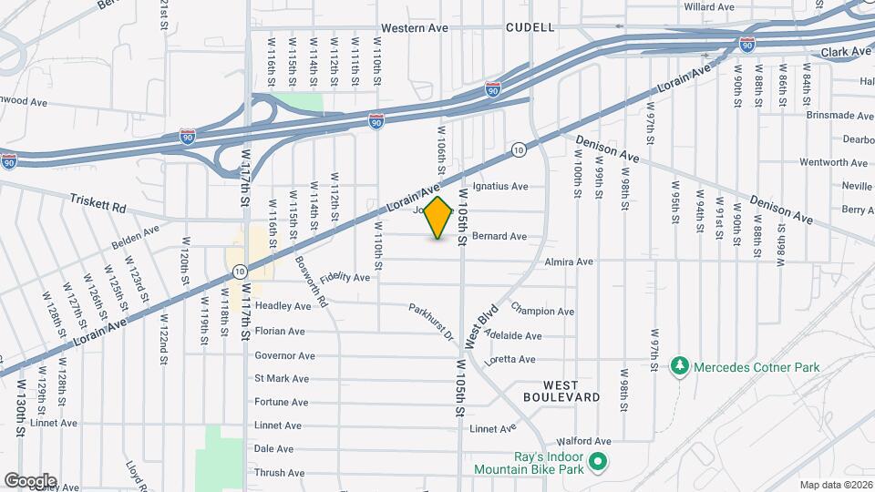 10609 Bernard Ave Map and Location Details