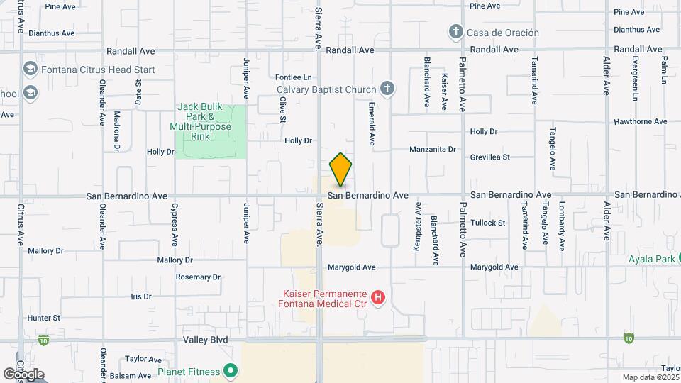 16960 San Bernardino Ave Mapa y Detalles de la Ubicación