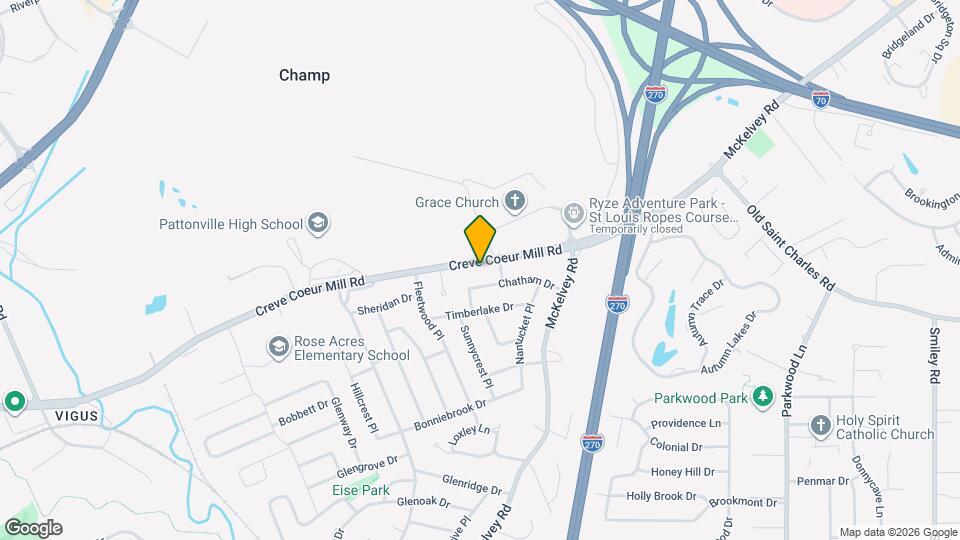 2678 Creve Coeur Mill Rd Map and Location Details