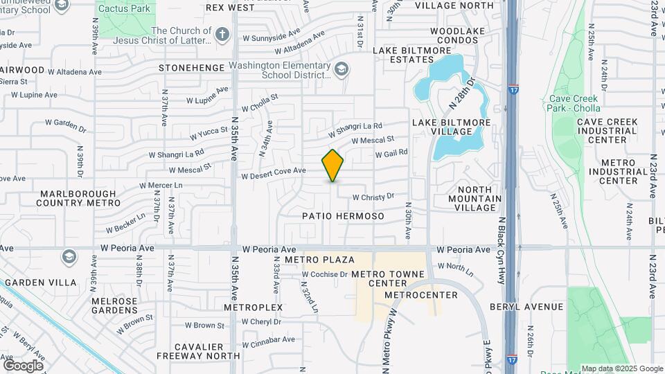 10838 N 32nd Ln Map and Location Details