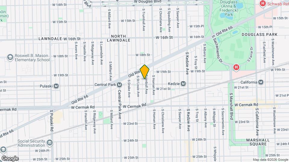 1940 S Trumbull Ave, Unit 2nd floor Map and Location Details